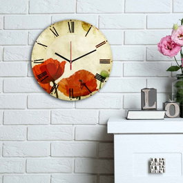 Wallity Reloj Decorativo de MDF Multicolor 3030MS-044 de 30 cm